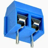 2-Pin Screw Terminal Block Connector 5.08mm Pitch - Blue (5 Pack)